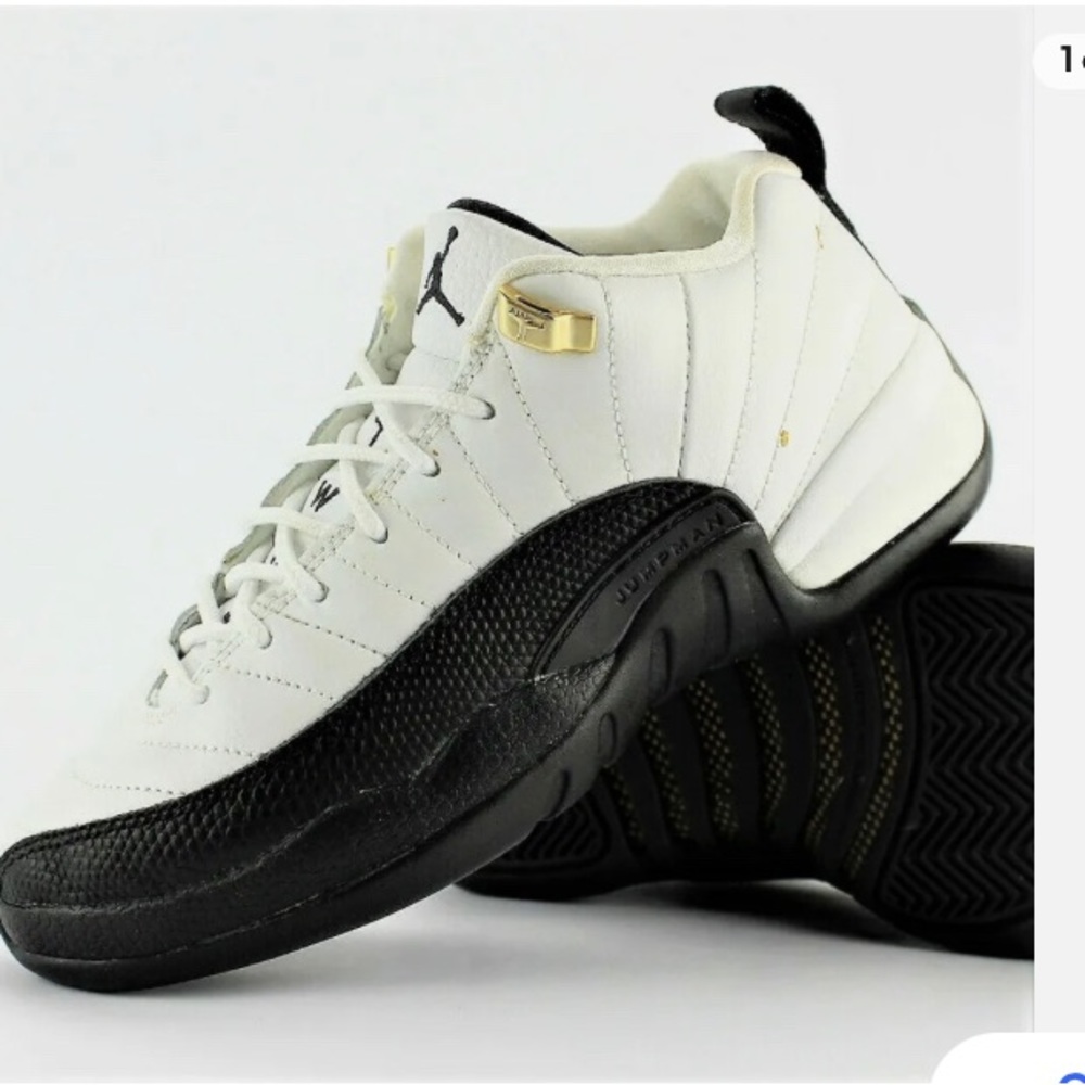 Vintage Air Jordan 12 Retro Low GS White Black Taxi Yellow 2004 size 6 - Picture 9 of 16